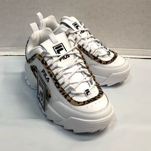 Women’s FILA Disruptor 2 White / Leopard Sneaker
